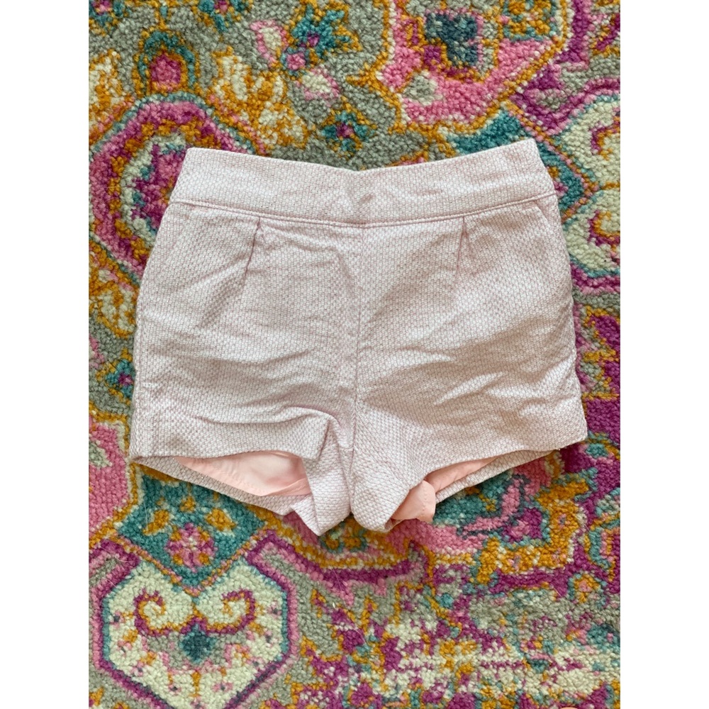 Janie and Jack || Lined Tweed Pink Silver Shorts